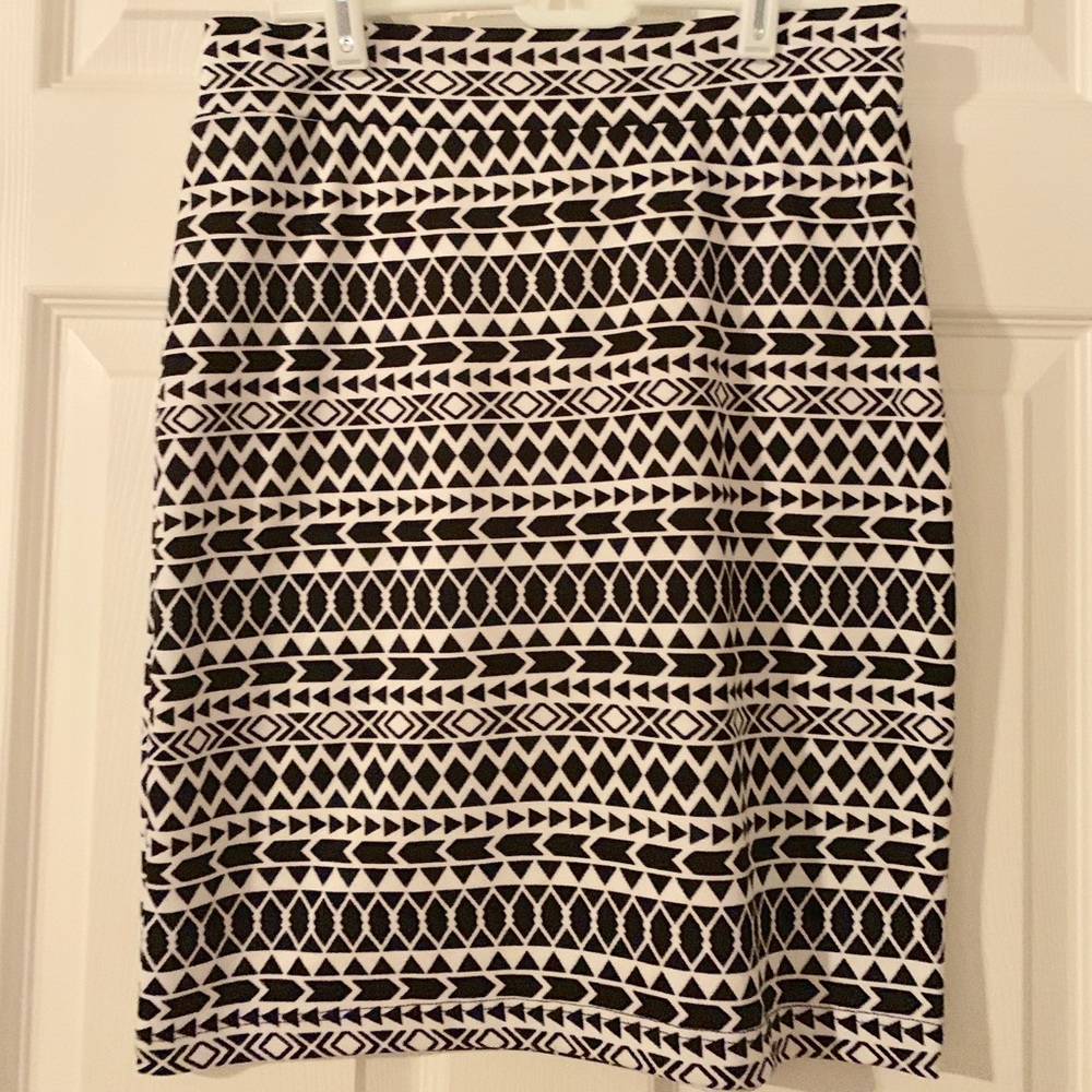 Aztec print mini skirt